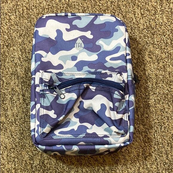 Tal Hard Blue and White LunchBag Camuflauge Insulated with Stylish Design - Picture 3 of 8